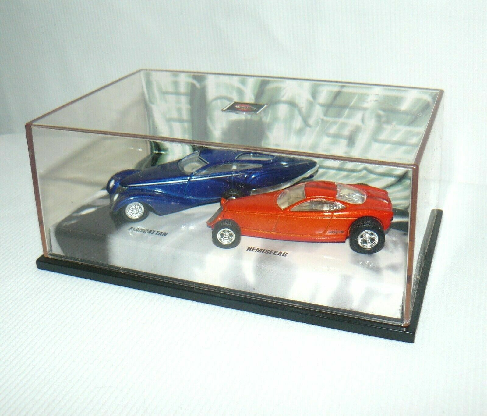 FOOSE DESIGN ” MANHATTAN & HEMISFEAR ” 1/64 100% HOT WHEELS 2 CAR SET BAD BOXES