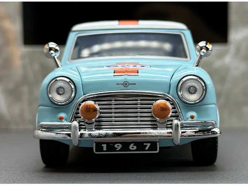 1:32 Morris Mini Cooper S Alloy Classic Sports Car Model Diecast Metal Track Rac
