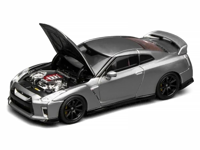 2020 NISSAN GT-R (R35) TRACK ED NISMO RHD DARK METAL GRAY 1/64 MOTORHELIX M63515
