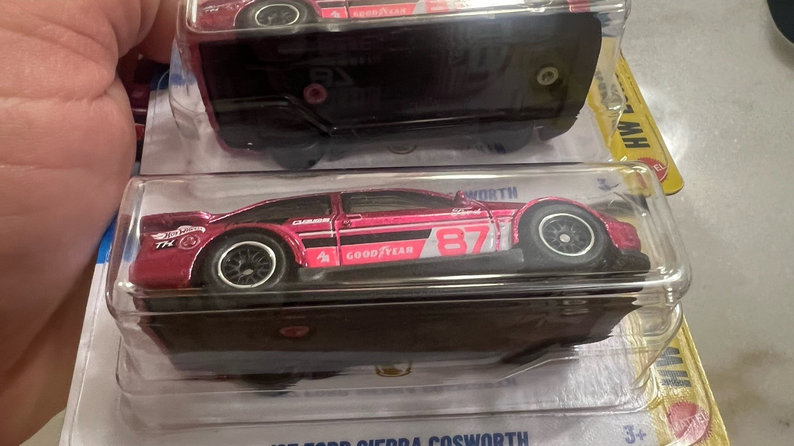 Hot Wheels HW Euro ’87 Ford Sierra Cosworth Pink. Chase lot of 2