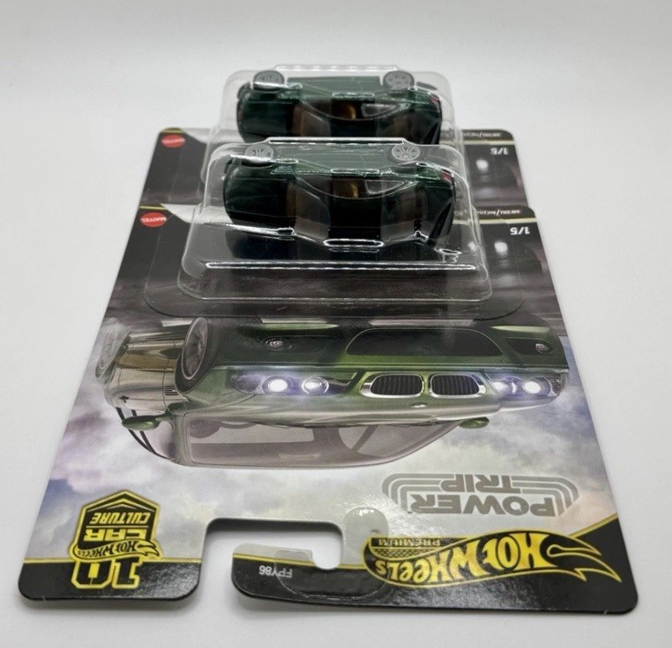 Hot Wheels BMW M3 E46 Green Power Trip FPY86-961 R 1/64 Lot Of 2