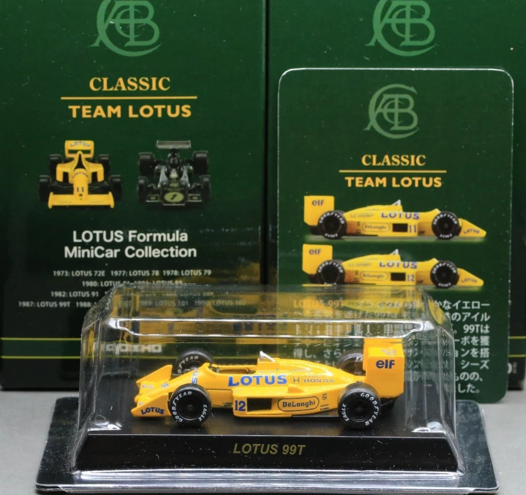 Kyosho 1/64 Lotus Classic Team Formula Collection Lotus 99T F1 Honda 1987 No.12