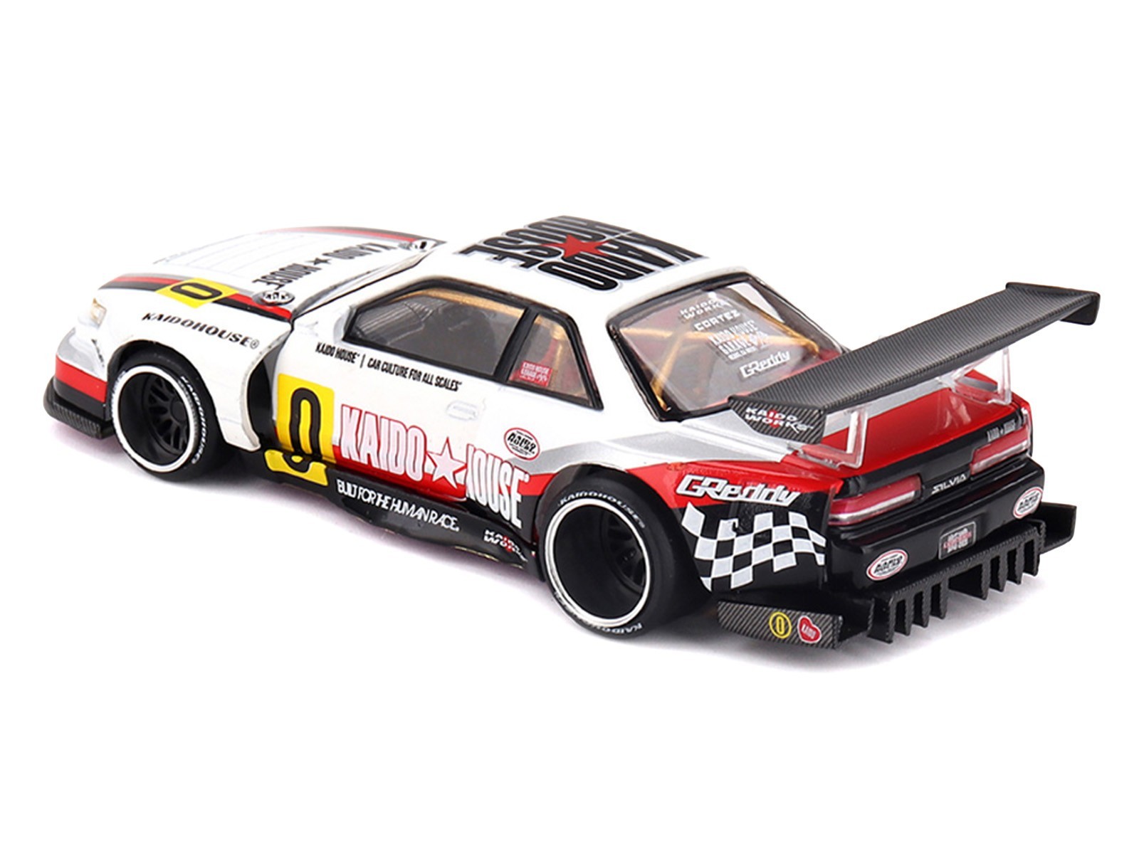 NISSAN SILVIA S13-R CIRCUIT SPEC V1 RHD “KAIDO HOUSE” 1/64 BY MINI GT KHMG251