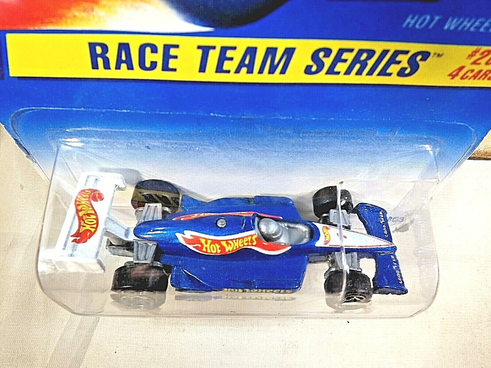 1995 Hot Wheels #276 Race Team Series 2/4 HOT WHEELS 500 Blue w/Chrome 7Sp-Varia