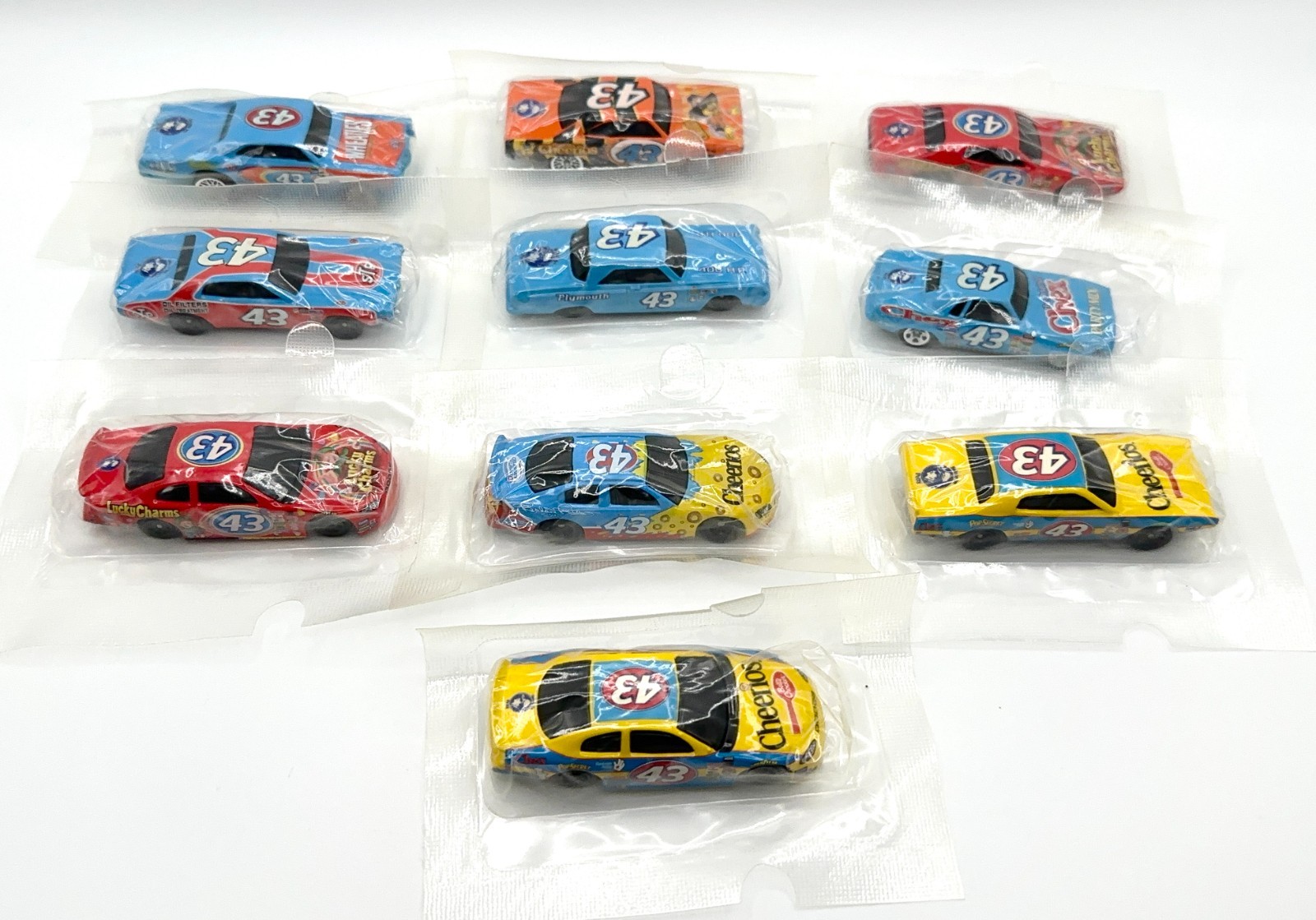 (10) Hot Wheels 2004 Salute to RICHARD PETTY General Mills Cereal COMPLETE SET!!