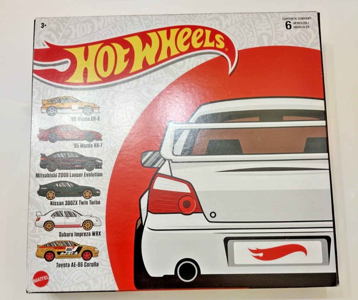 HOT WHEELS 2022 JDM 6 PACK PREMIUM HONDA NISSAN TOYOTA JAPANESE CAR Culture Toy