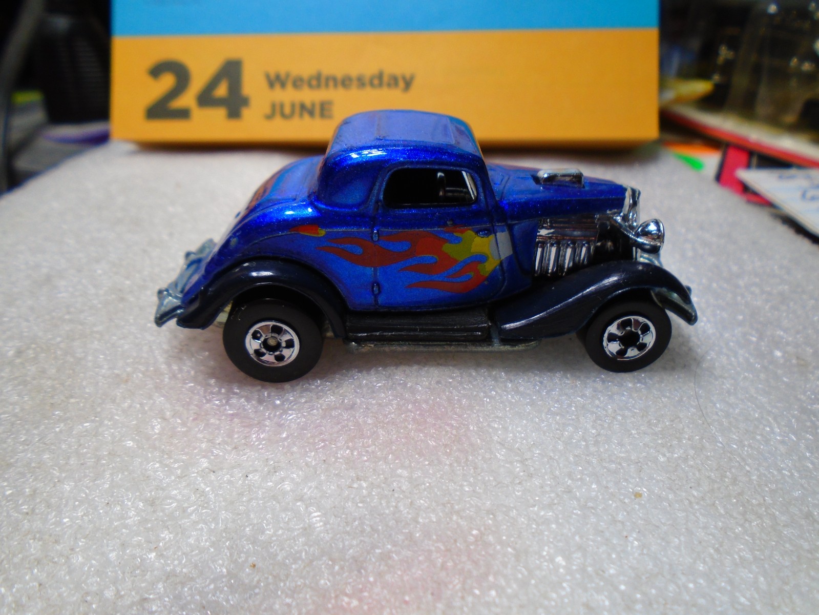 Hot Wheels Loose Blackwalls 3-Window ’34 Blue