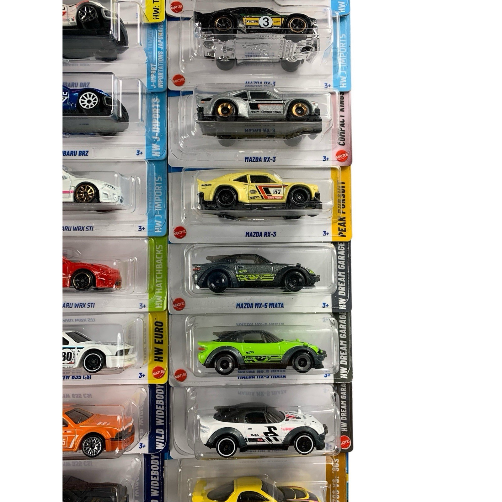 Hot Wheels BIG LOT 50 DIFFERENT Imports Tuners Nissan Honda Acura Subaru Toyota
