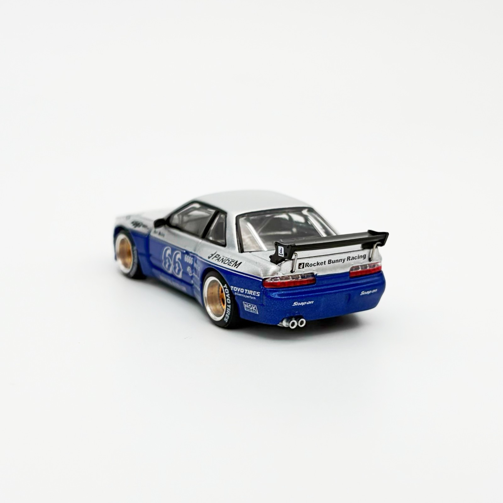 Pop Race 1:64 Nissan Silvia Pandem S13 Moontech Blue #264