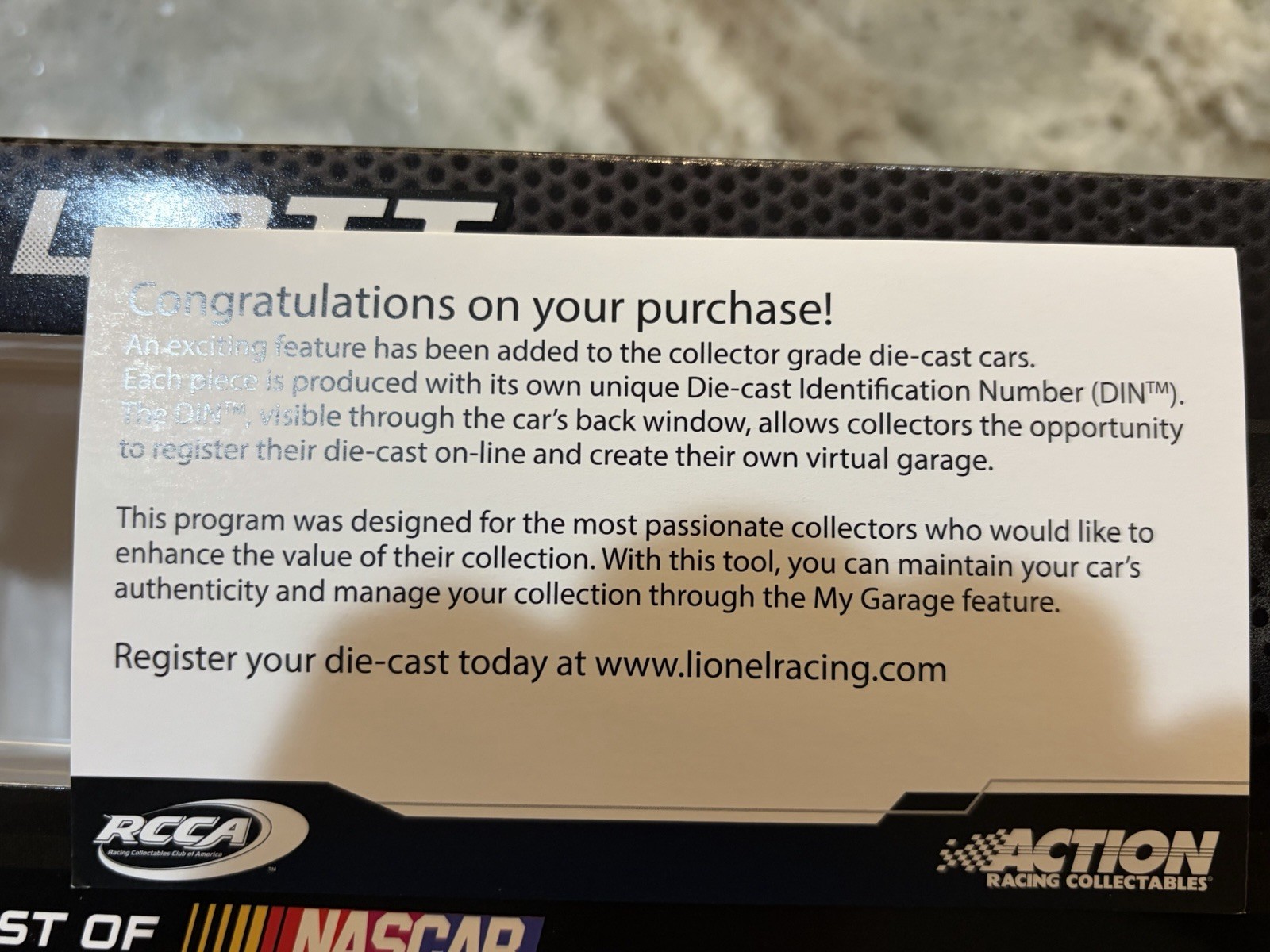 1/24 Lionel Chase Elliott #24 NAPA 2016 SS 1 of 2500 C246821NACLNAPA