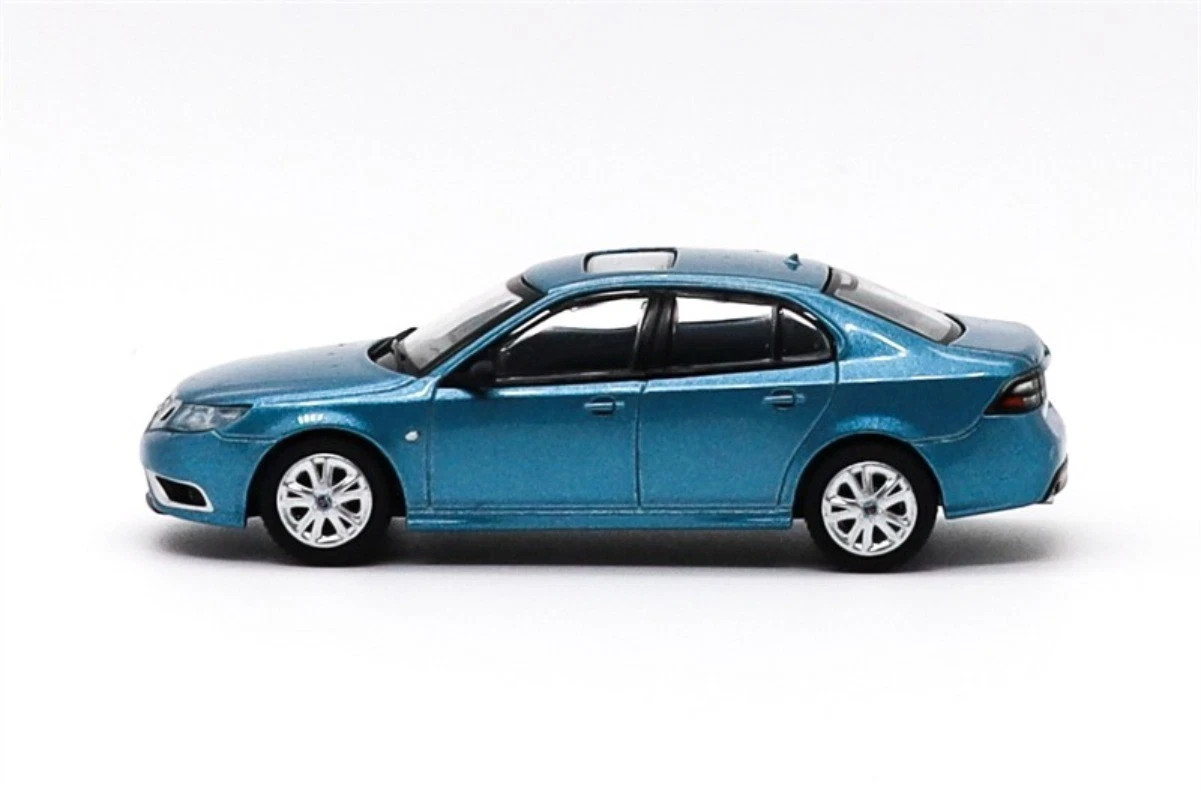 2008 SAAB 9-3 AERO SEDAN BLUE 1/64 SCALE DIECAST CAR MODEL BY GCD ENCHERY