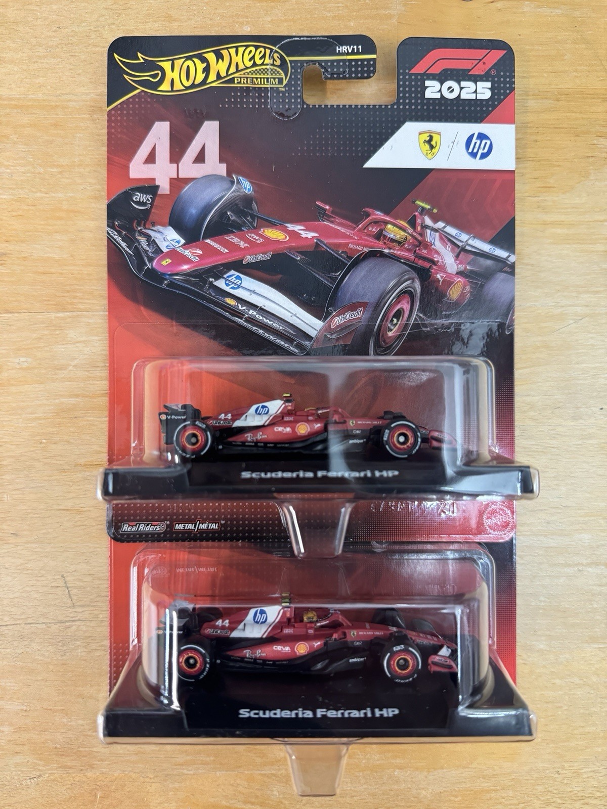 Hot Wheels Formula 1 (F1) 2025 Scuderia Ferrari HP – Lewis Hamilton – Lot of 2