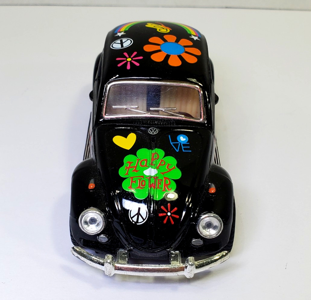 2023 Kintoy Diecast Pull Back Volkswagen Classical VW Beetle Car Black 1967