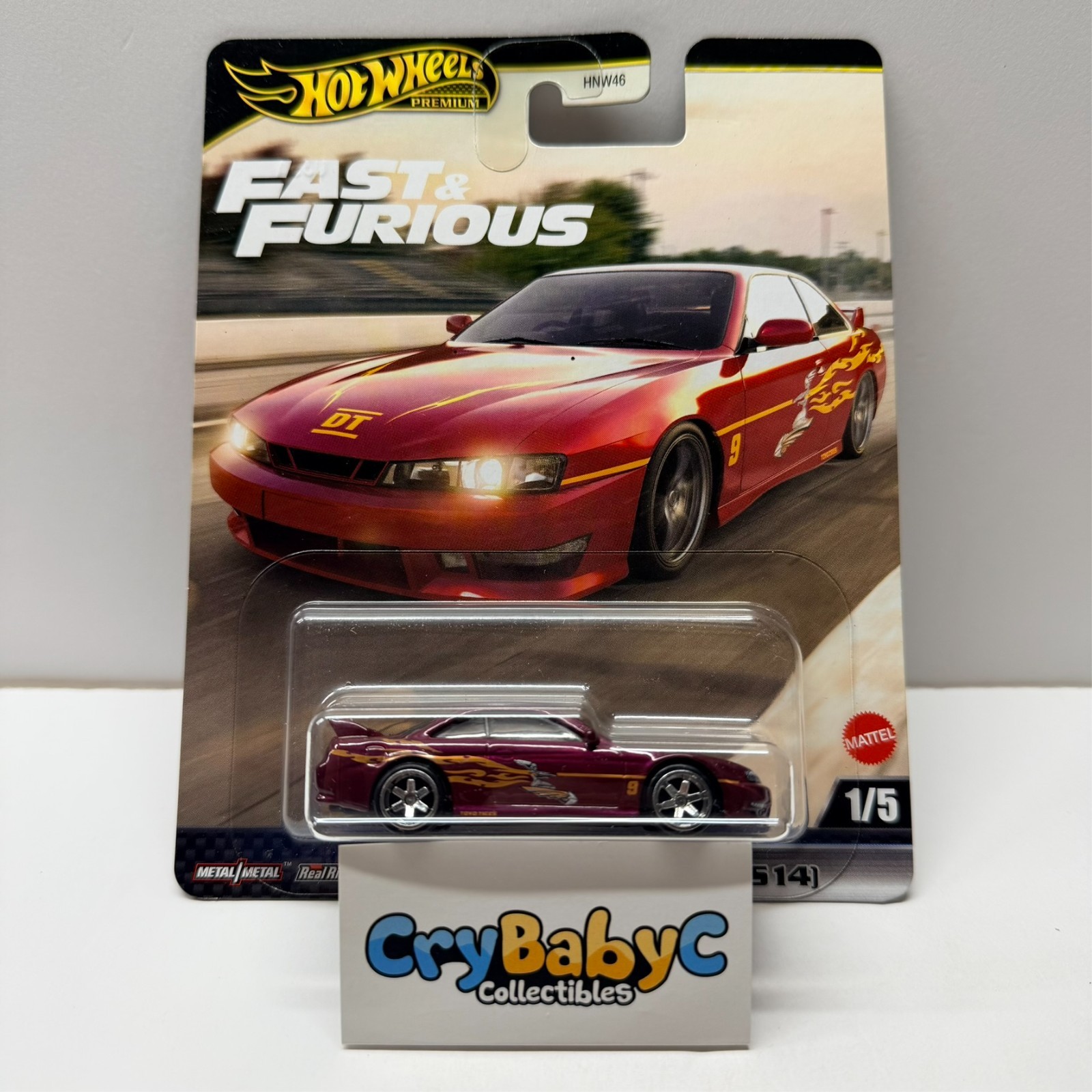 Hot Wheels Premium Nissan 240SX S14 1/5 Fast & Furious 2025 HNW46