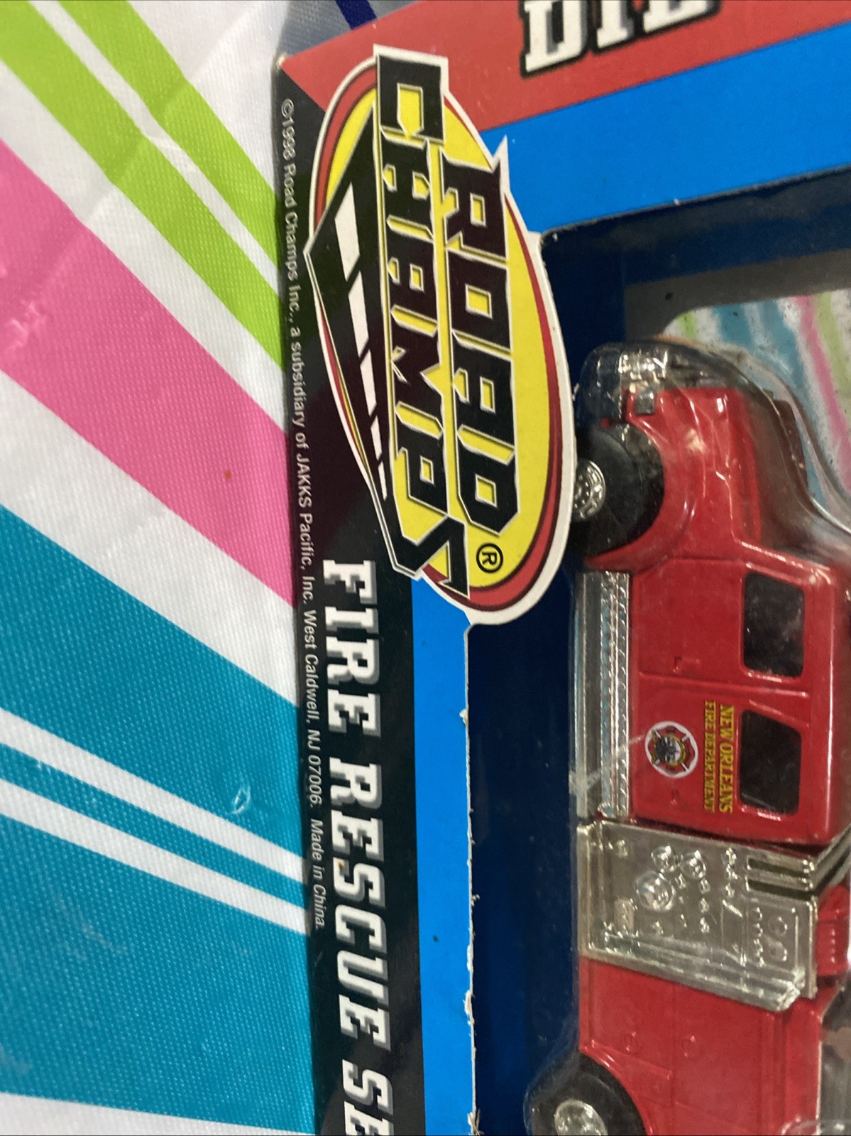 Road Champs Die Cast 1998 Fire Department Pumper Truck Ships Free!