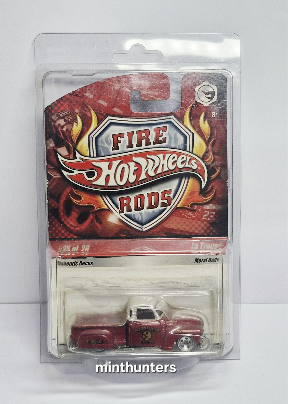 HOT WHEELS FIRE RODS 1949 CHEVY PICKUP TRUCK LA TROCA OPEN BLISTER