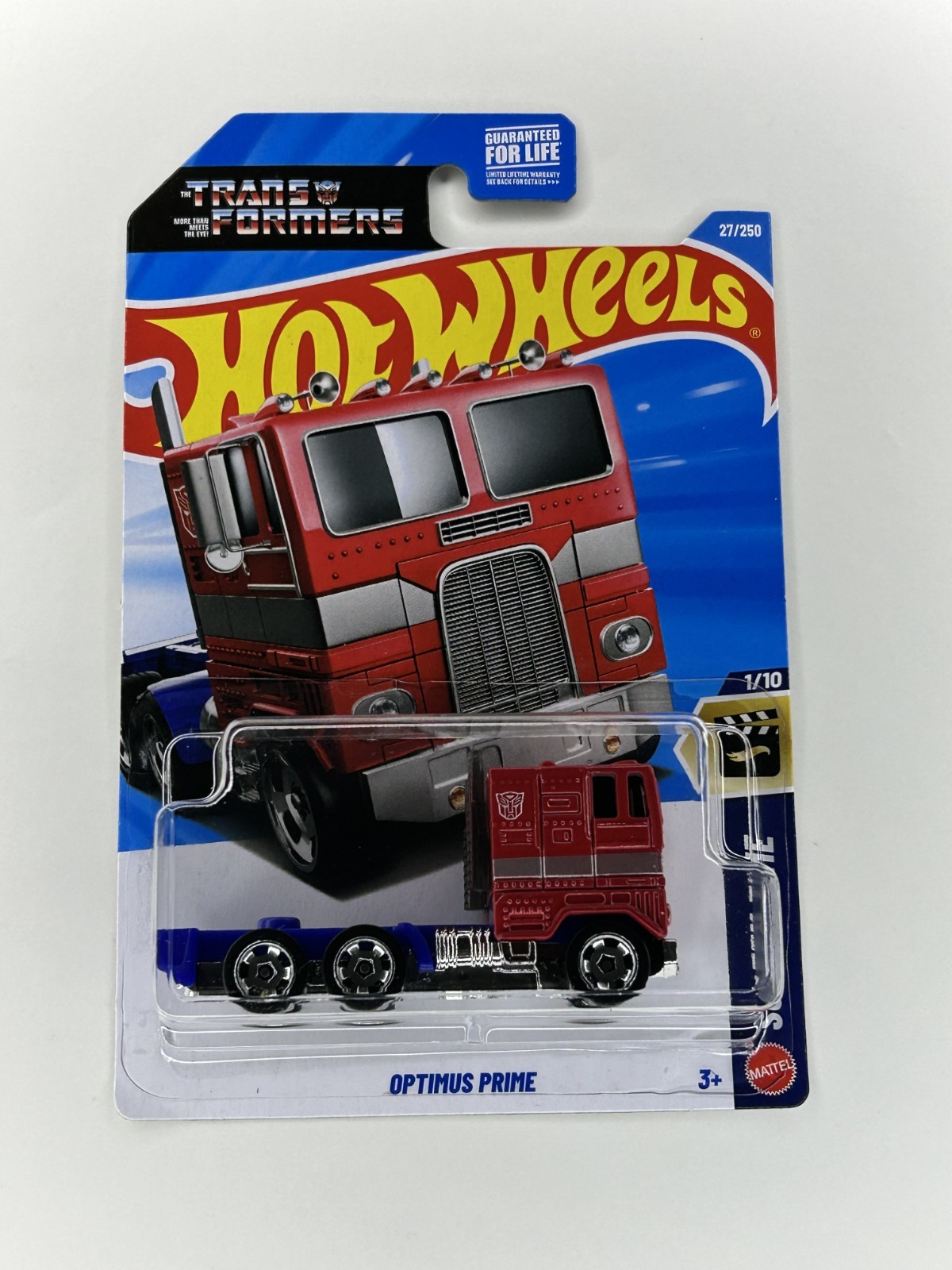 2026 Hot Wheels Red Optimus Prime / 27/250 1/10 HW Screen Time New Version