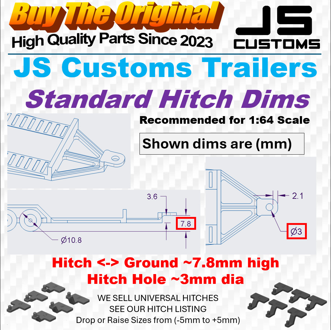 Double Car Trailers Custom Builds – Hot Wheels / Matchbox 1:64 Scale fit 2 cars