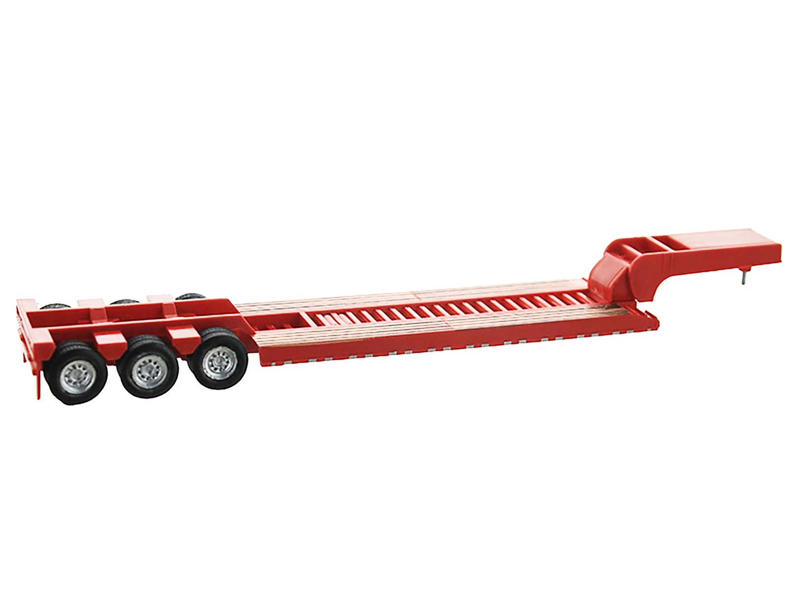 LOW BOY FLATBED TRAILER RED 1/87 (HO) MODEL BY HO LOGISTICS HL-488