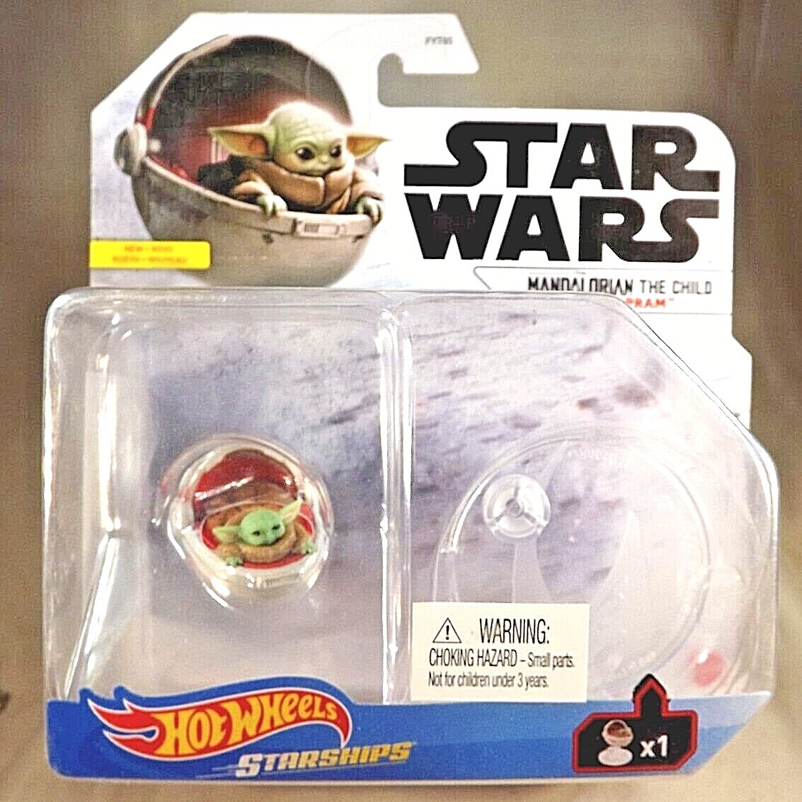 2020 Hot Wheels Star Wars Starships MANDALORIAN THE CHILD – HOVER PRAM w/Stand
