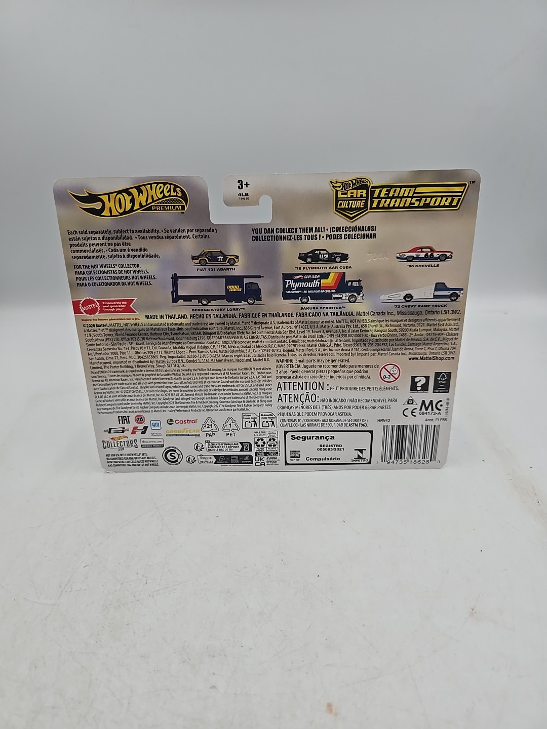 Hot Wheels Premium Car Culture Team Transport Fiat 131 Abarth Second Story Lorry