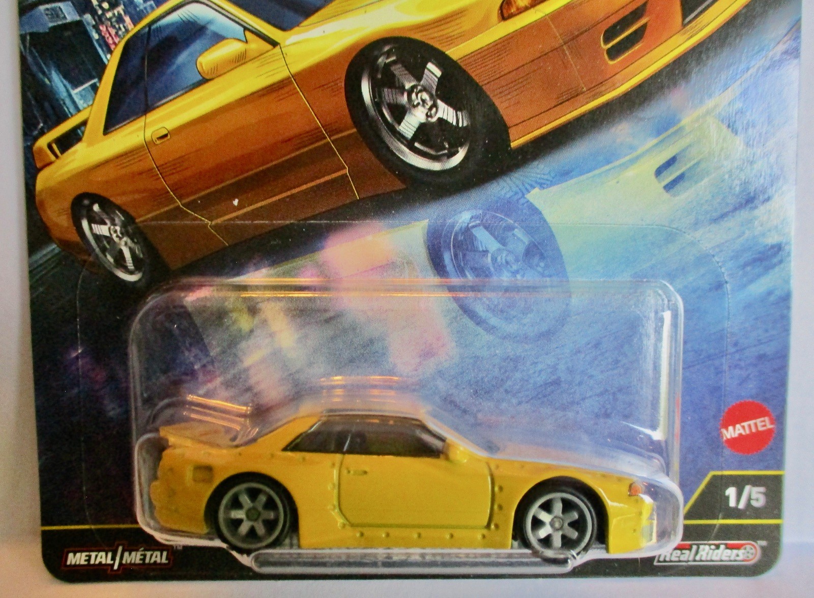 HOT WHEELS CAR CULTURE RONIN RUN II NISSAN SKYLINE GT-R R32 PANDEM YELLOW 1/5