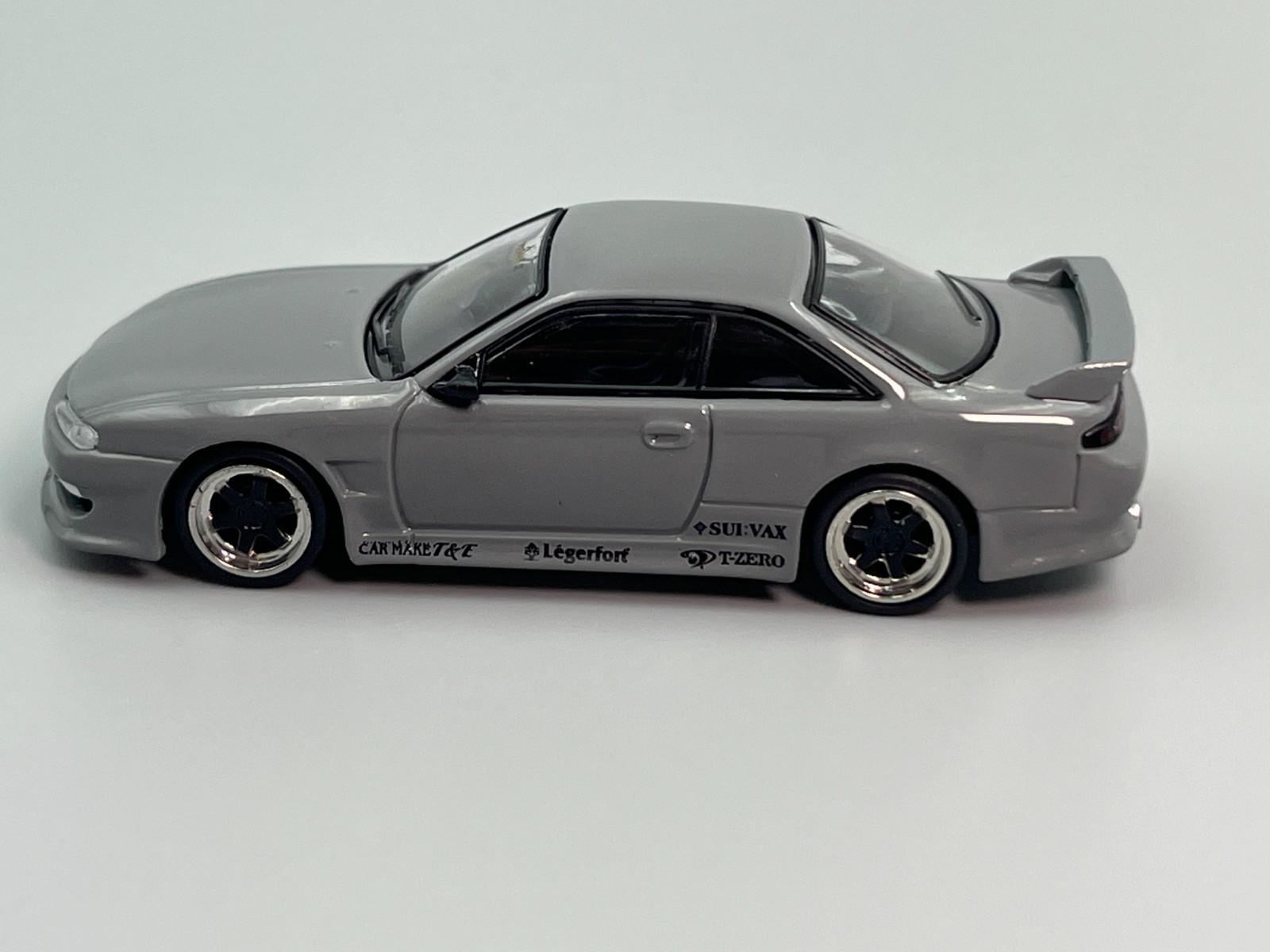 Nissan Silvia S14 240SX VERTEX Grey Tarmac Works 1/64 scale