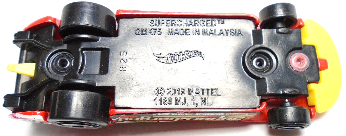 2019 HOT WHEELS SUPERCHARGED #75 RED 1:64 DIECAST 3 3/8″ FUNNY CAR DRAGSTER