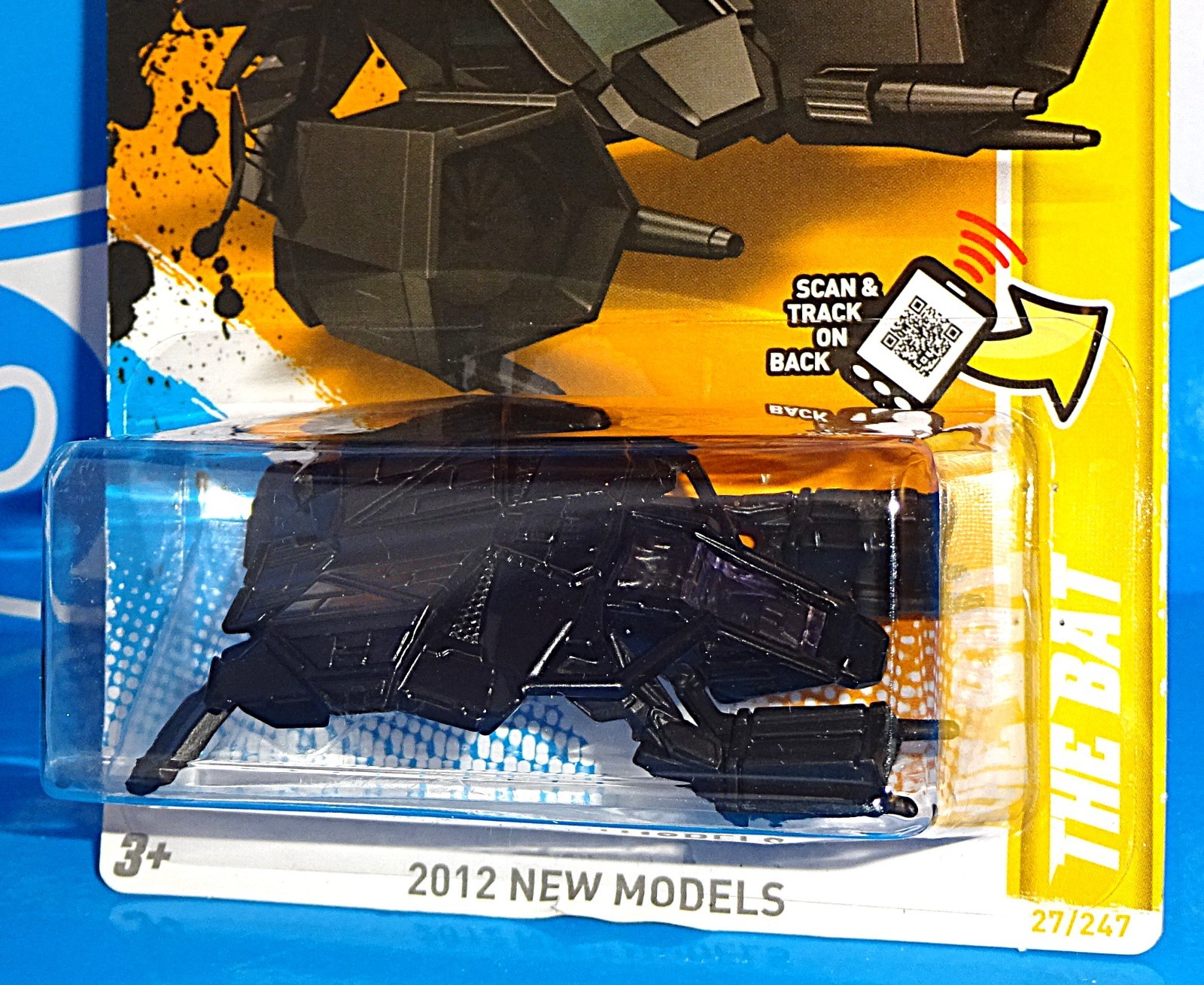 Hot Wheels 2012 New Models #27 The Bat Black Batman The Dark Knight Rises