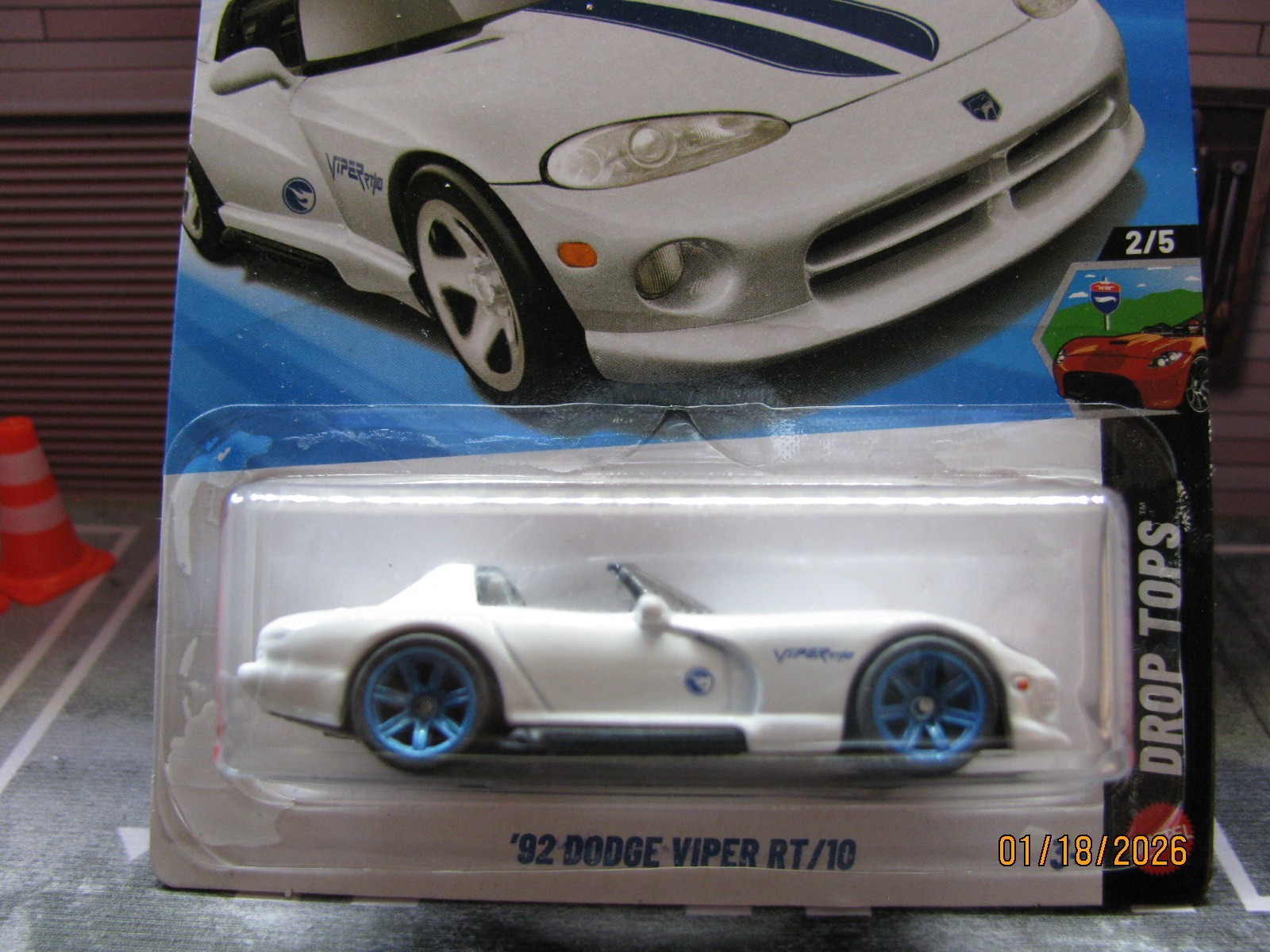 2026 Hot Wheels ’92 Dodge Viper RT/10 – TREASURE HUNT, w/Real Riders Wheel Swap