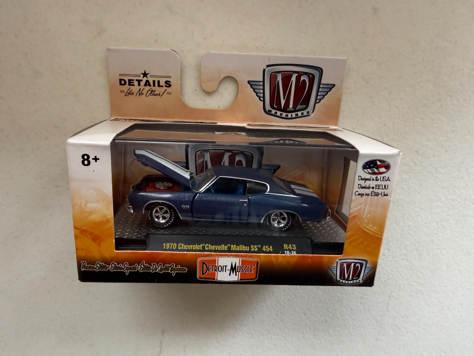 M2 Machines Detroit-Muscle 1970 Chevrolet Chevelle Malibu SS 454 R43 18-16 C77