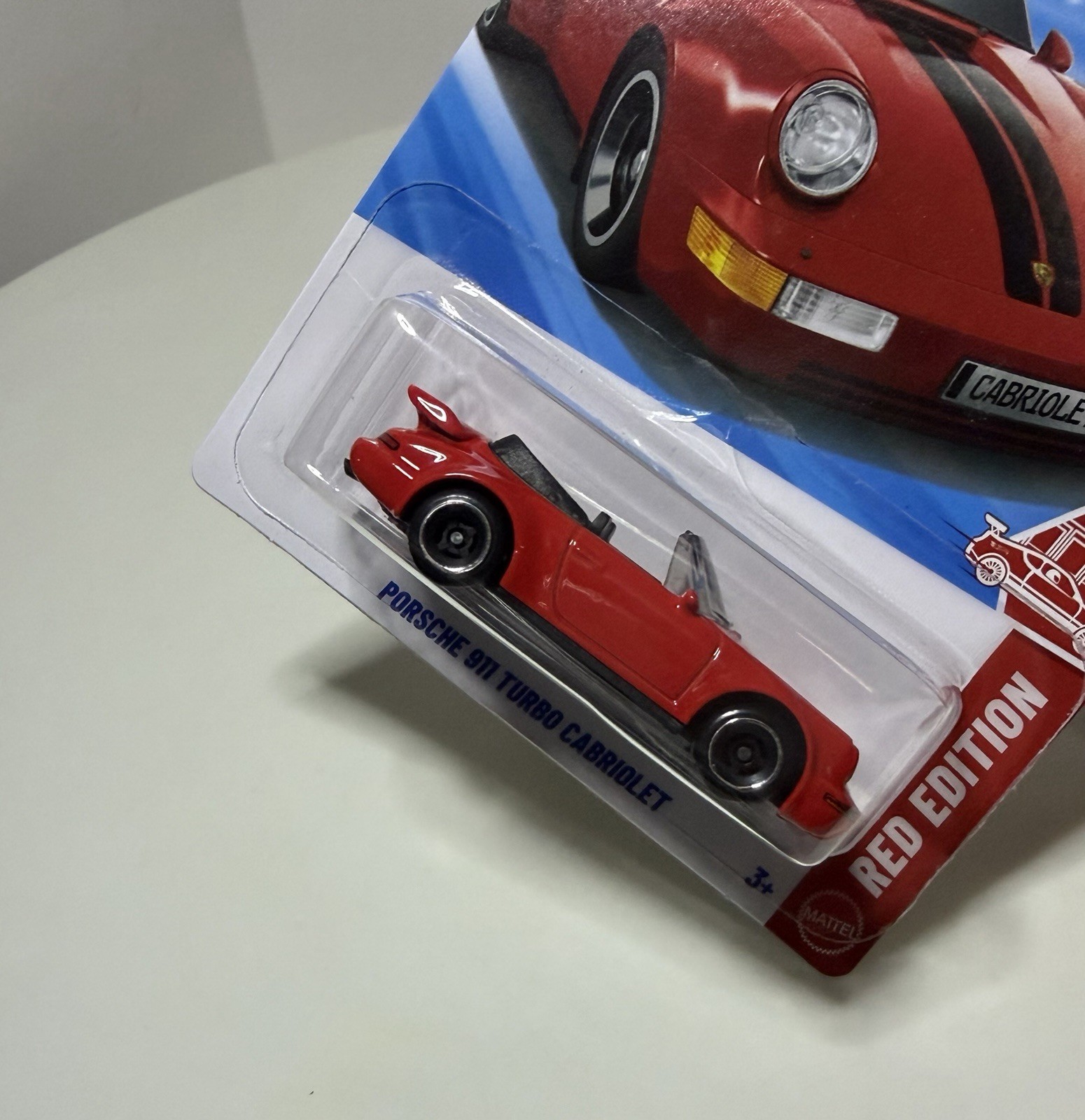 Hot Wheels Red Edition Porsche 911 Turbo Cabriolet 1:64 Brand New