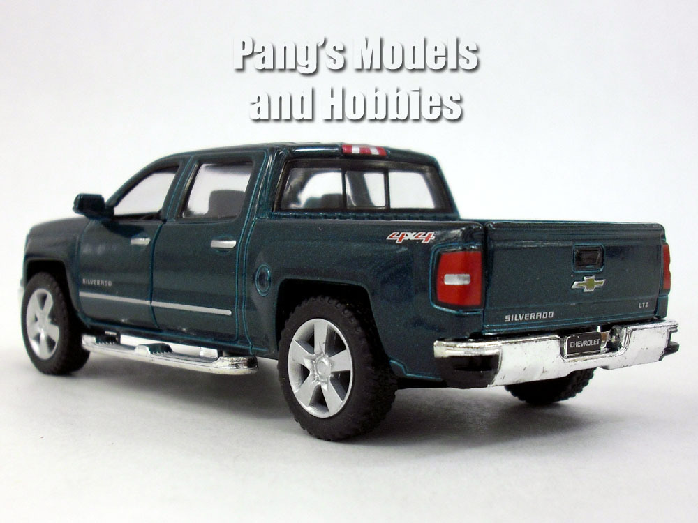 Chevy Silverado (2014) LTZ Crew Cab 4×4 1/46 Scale Diecast Metal Model – GREEN