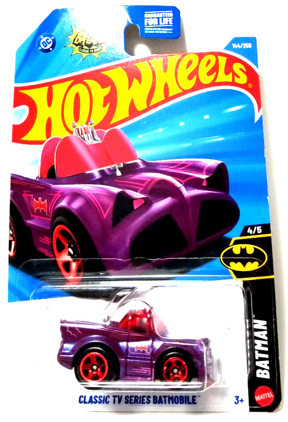 2026 Hot Wheels Classic TV Series Batman Purple Red Batmobile Scale: 1:64 New