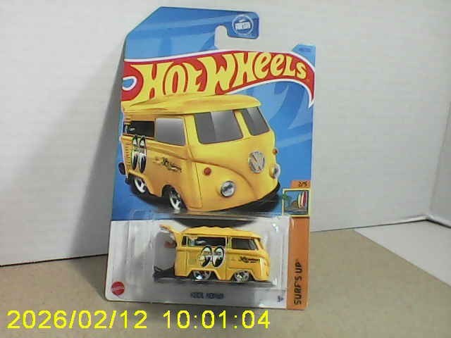 2023 Hot Wheels 49/250 “Kool Kombi” Yellow, Surf’s Up, New, Unopened Package