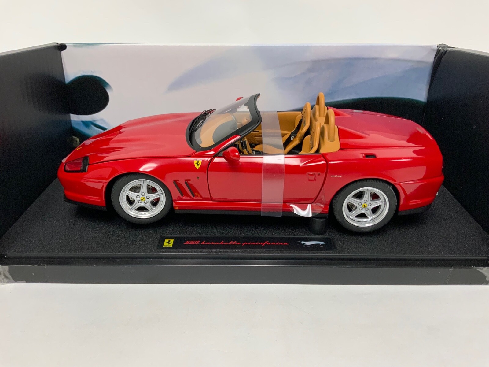 1/18 Hot Wheels Elite Ferrari 550 Barchetta in Rosso Corsa Red N2054 NC1129