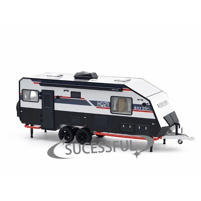 XCARTOYS 1/64 Black HQ21 Offroad Camper Trailer Diecast Metal Car New Sealed