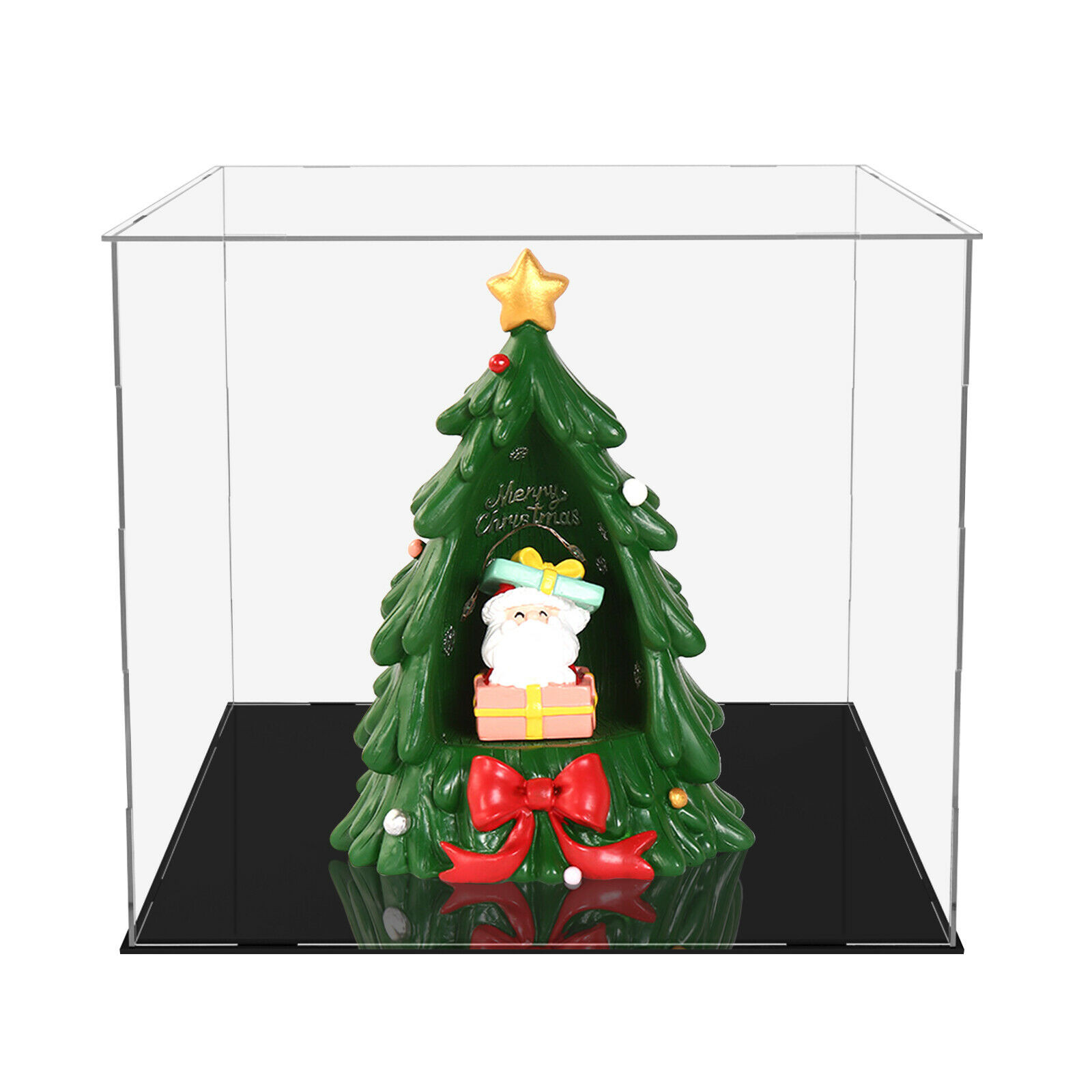 Acrylic Display Case Clear Plastic Box Dustproof Protection Showcase Stand