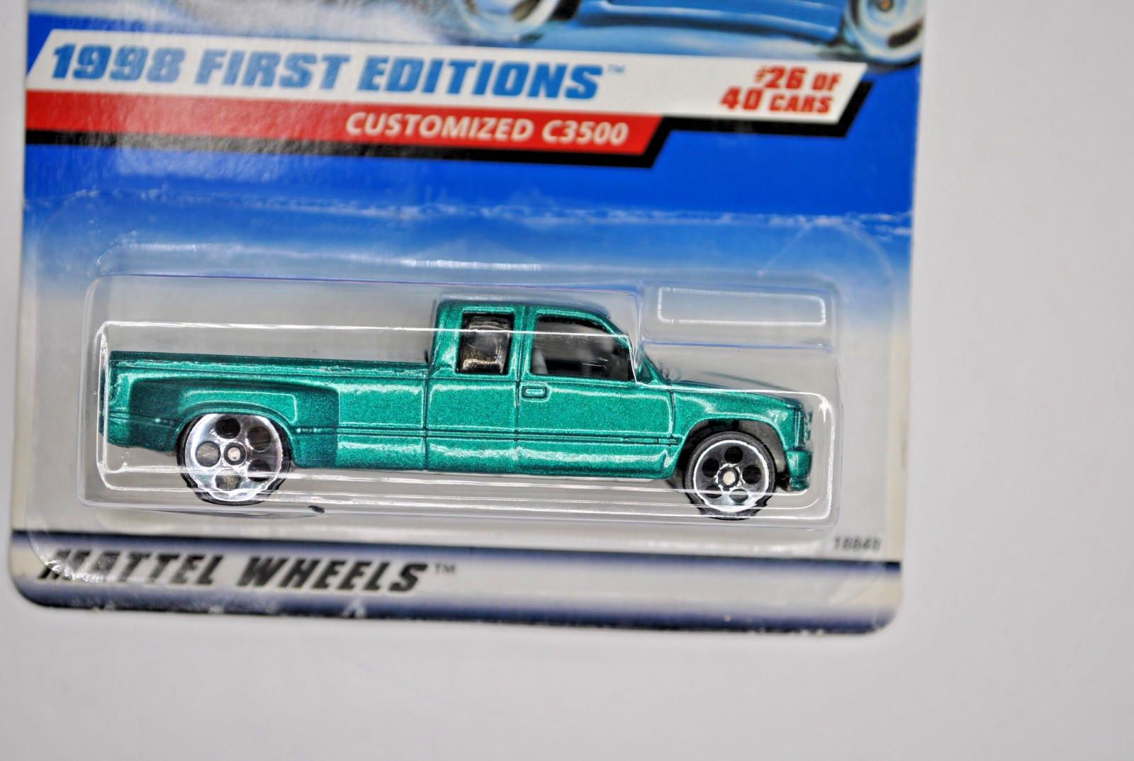 Hot Wheels Customized C3500 Rare No Tampo No Decal Variation 1998 First Editions
