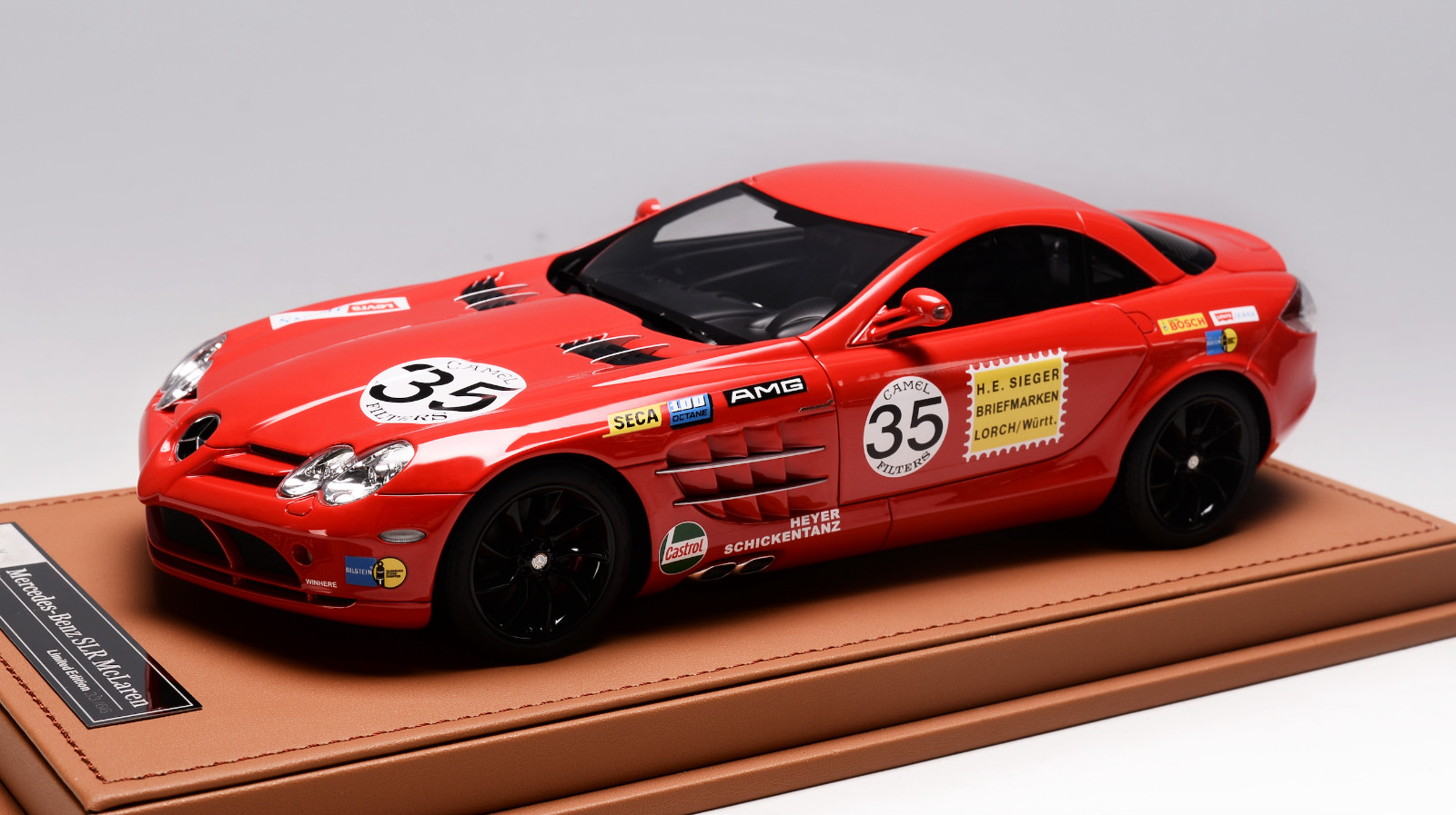 1/18 Ivy Models Mercedes Benz McLaren SLR in Mercedes RED AMG Leather Base