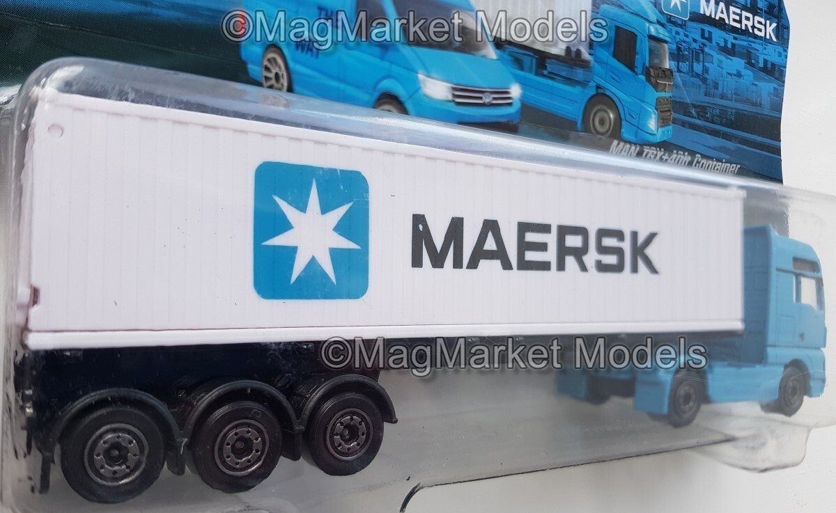 Majorette · MAN TGX + 40ft Maersk Container · Brand New · Free UK P&P