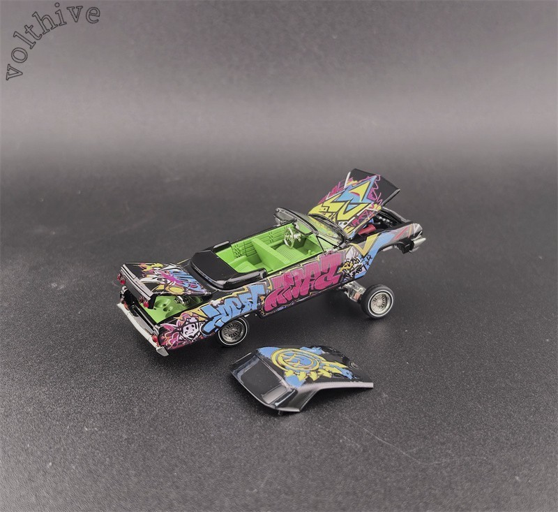 Fine Works64 1:64 Impala Lowrider Diecast Car Model Gift JDM Racing Fans Boys