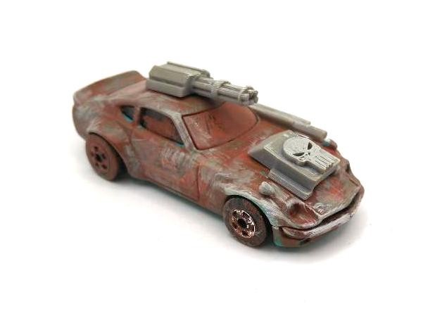 Custom Mad Max Zombie War Wasteland Road Warrior Truck 1/64 Hot Wheels Vehicle