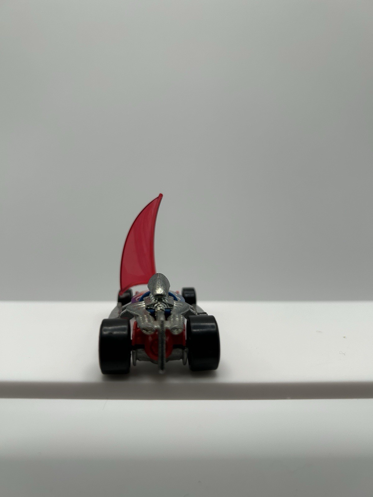 Hot Wheels Bon Voyage, Blue and Silver, Red Sail, Very Nice!