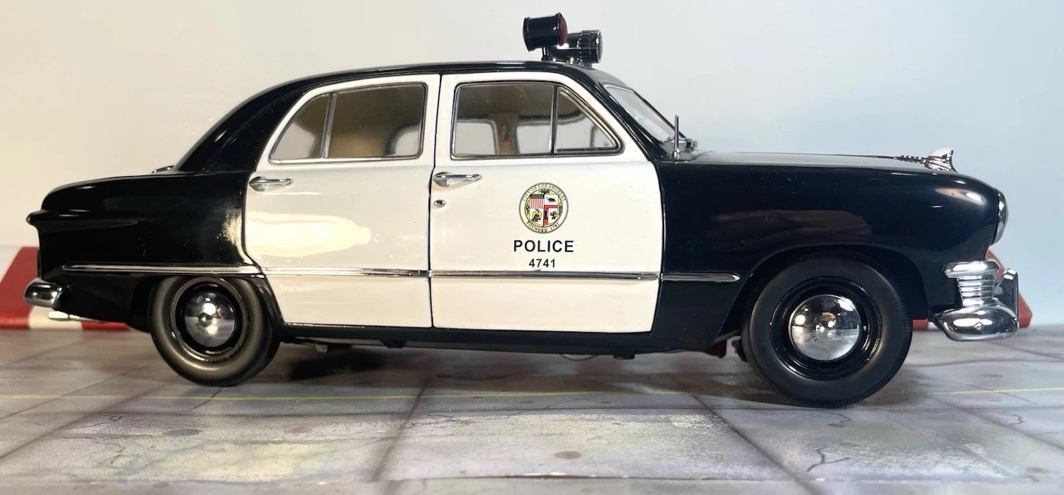 Rare 1/18 Precision Miniatures LAPD 1950 Ford Police Car Dragnet OrigOwn *READ*