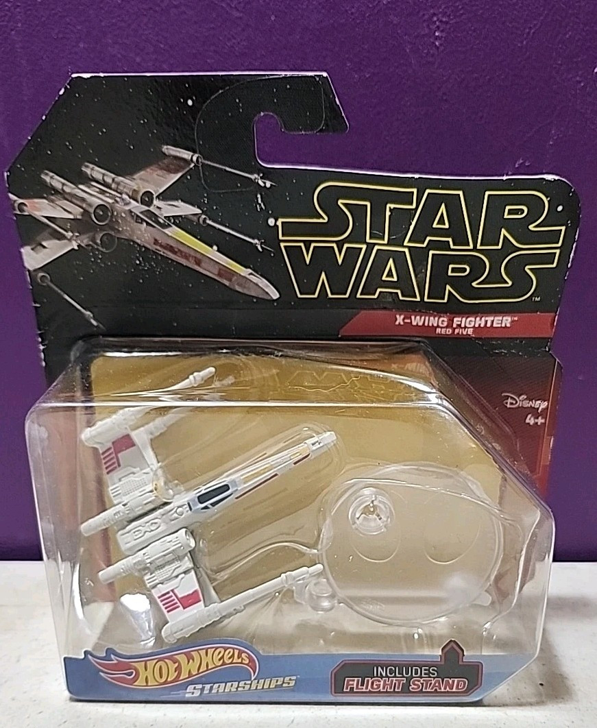 Hot Wheels Starships Star Wars X-WING FIGHTER RED 5 New In Damaged Package