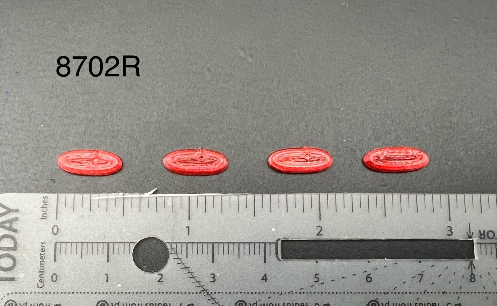 4 Pack 1/87 HO Scale Red Federal Signal Vista Lightbar Police Fire Ambulance EMS