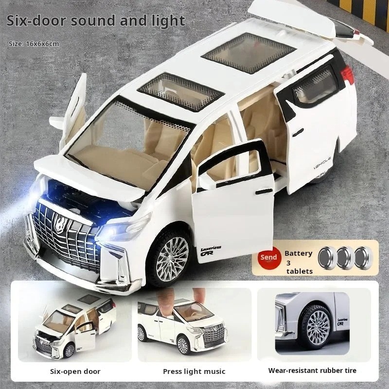 Pull Back Car Toy Kids Simulation Vehicle with Lights Sound Gift