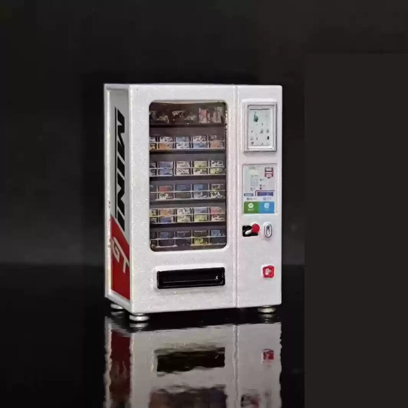 1/64 Diorama Vending Machine Model W/Light City Street Scene Display Accessory