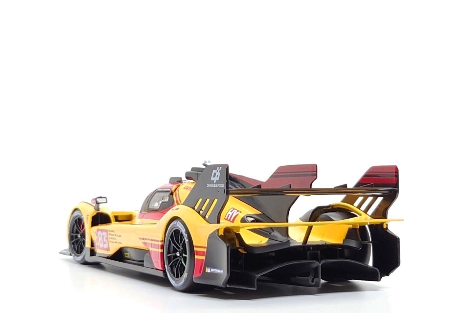 (Damaged Box) Bburago 1:18 Ferrari 499P #83 – 4th Place WEC Qatar 2024